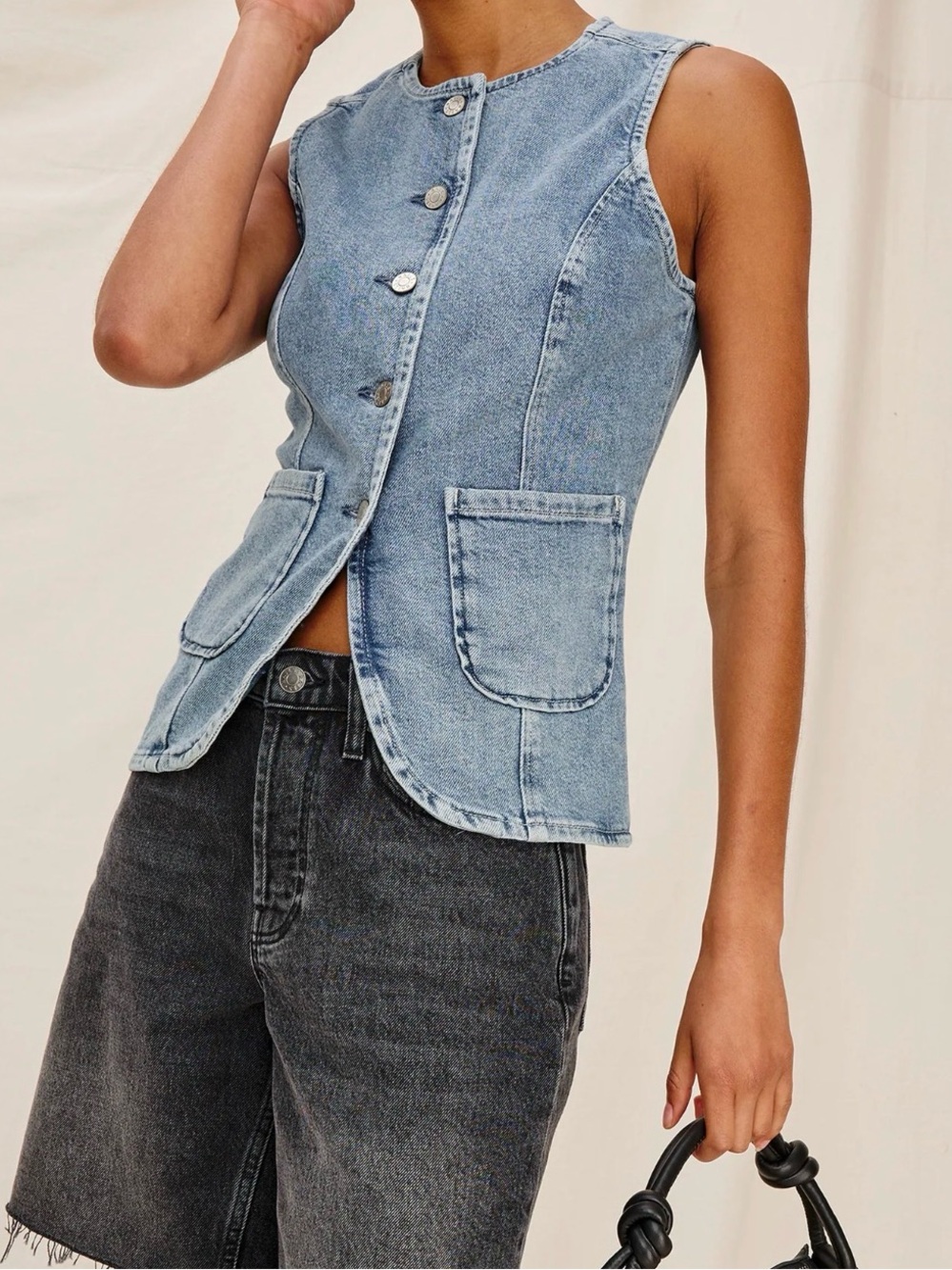 Rails denim vest Portola small